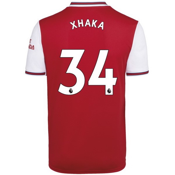 Trikot Arsenal NO.34 Xhaka Heim 2019-20 Rote Fussballtrikots Günstig